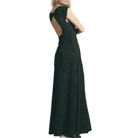 Free People FP X Ruffles Rows Maxi Dress Green Women's XS - Picture 2 of 10